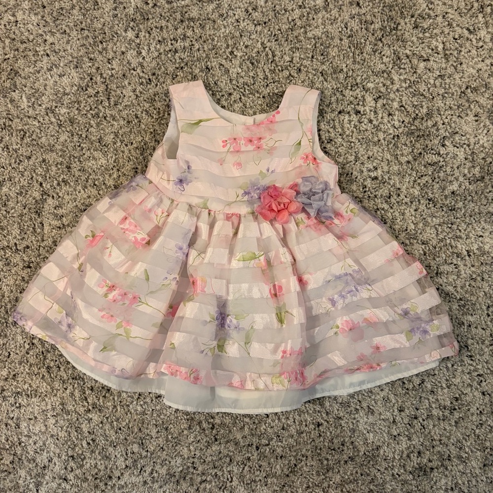 George floral Striped Baby Dress